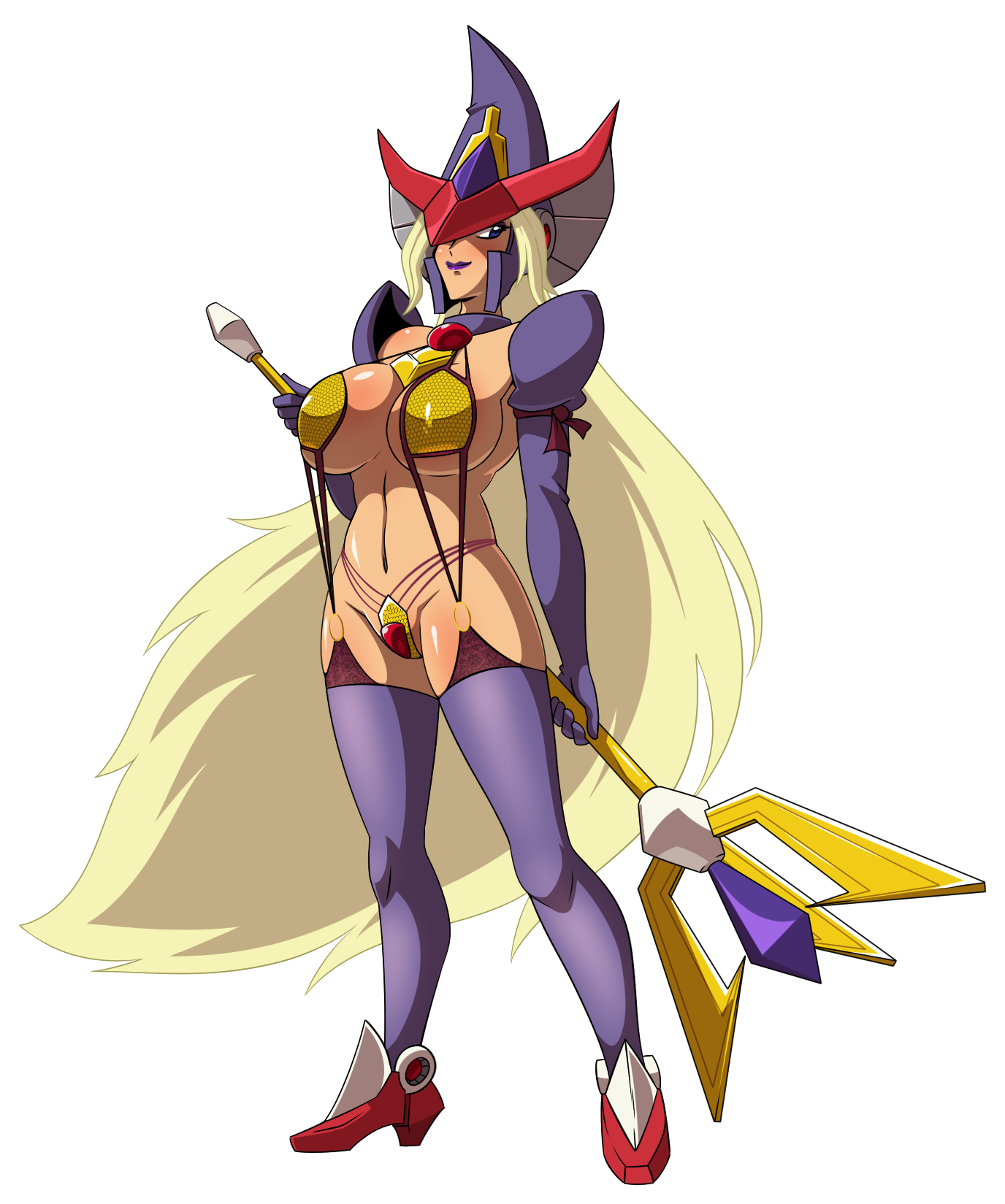 Busty Hentai Android Berkana Mega Man X Character Big Breasts