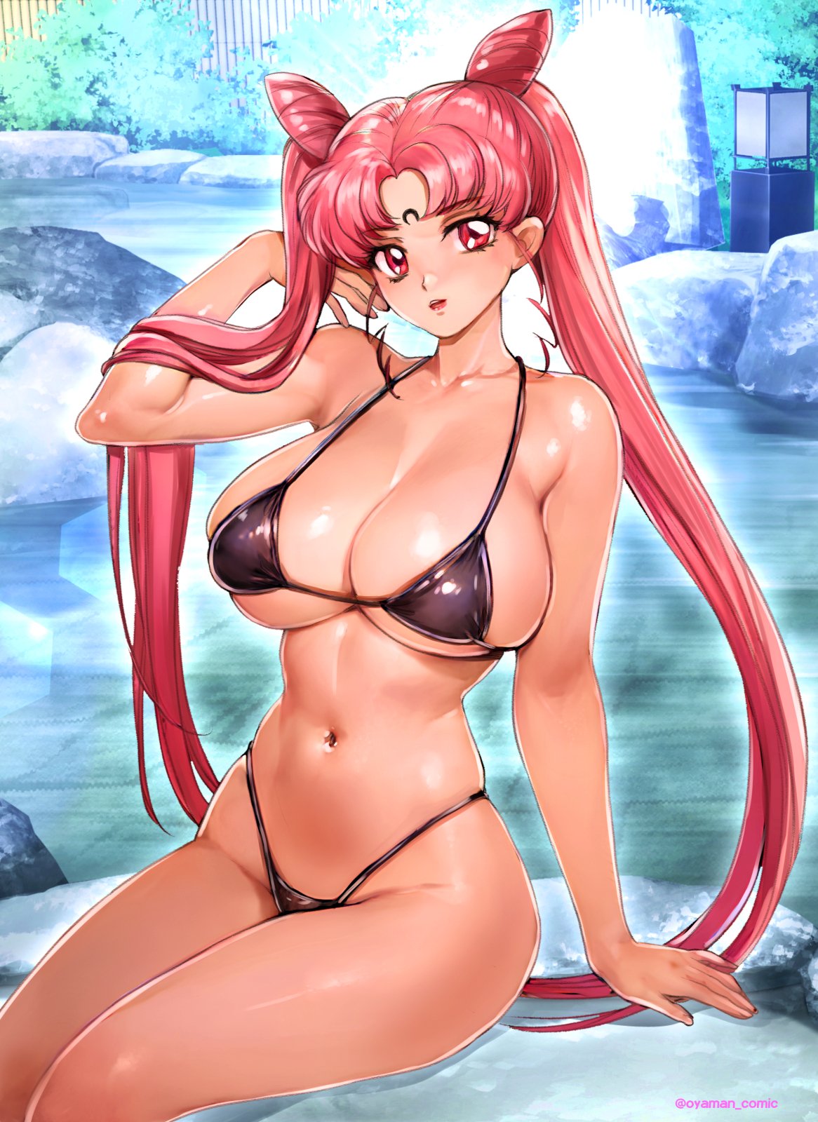 Busty Hentai 1girl 1girl Aged Up Alluring Big Breasts Bikini Bishoujo