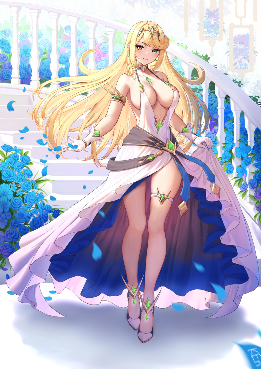 Busty Hentai Girl Girl Absurd Res Alluring Bare Legs Bare Shoulders Big Breasts Blonde