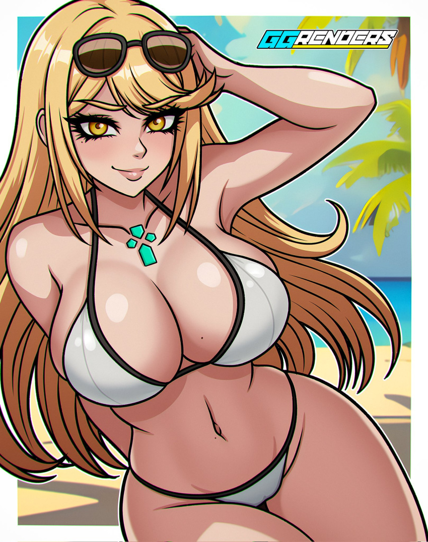 Hentai Nintendo Girl Girl Alluring Big Breasts Bikini Breasts