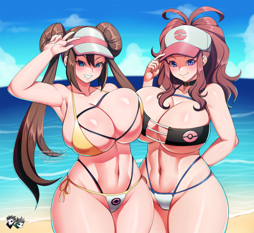 Hentai Boobs 2 Girls Aged Up Alluring Alternate Breast Size Beach Big