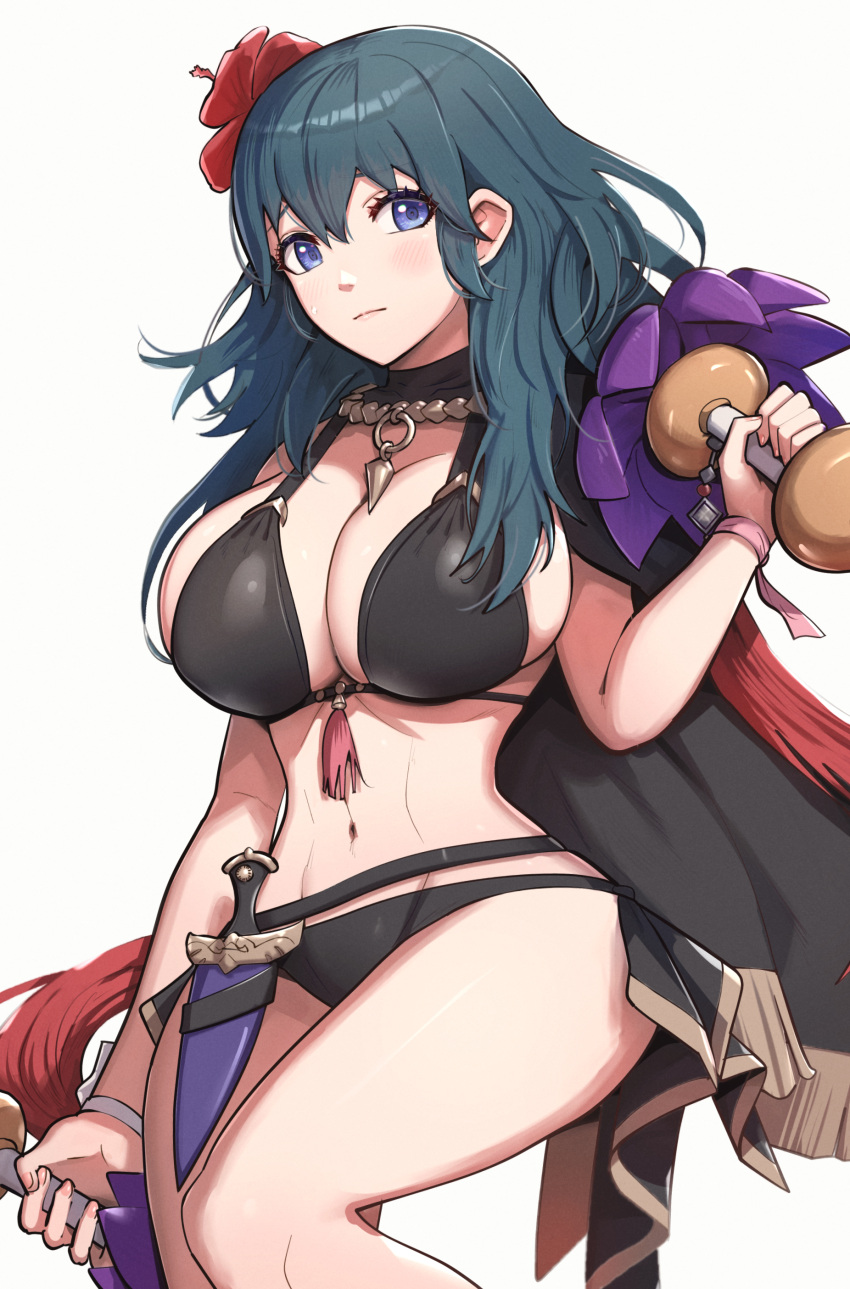 Hentai Nintendo Girl Absurd Res Alluring Alternate Costume Big Breasts Bikini Black