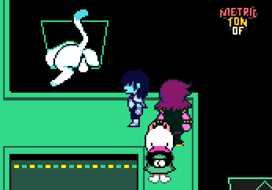 1girl 2020s 2021 accurate_art_style anthro anus artist_name ass backsack balls big_ass butt_focus deltarune digital_media_(artwork) edit edited_screencap felid feline feral genitals group human kris_(deltarune) male mammal metrictonof_(artist) monster pawpads pixel_(artwork) pixel_art presenting presenting_balls presenting_hindquarters ralsei rear_view screencap simple_background stuck susie_(deltarune) tasque text through_wall undertale_(series) video_games