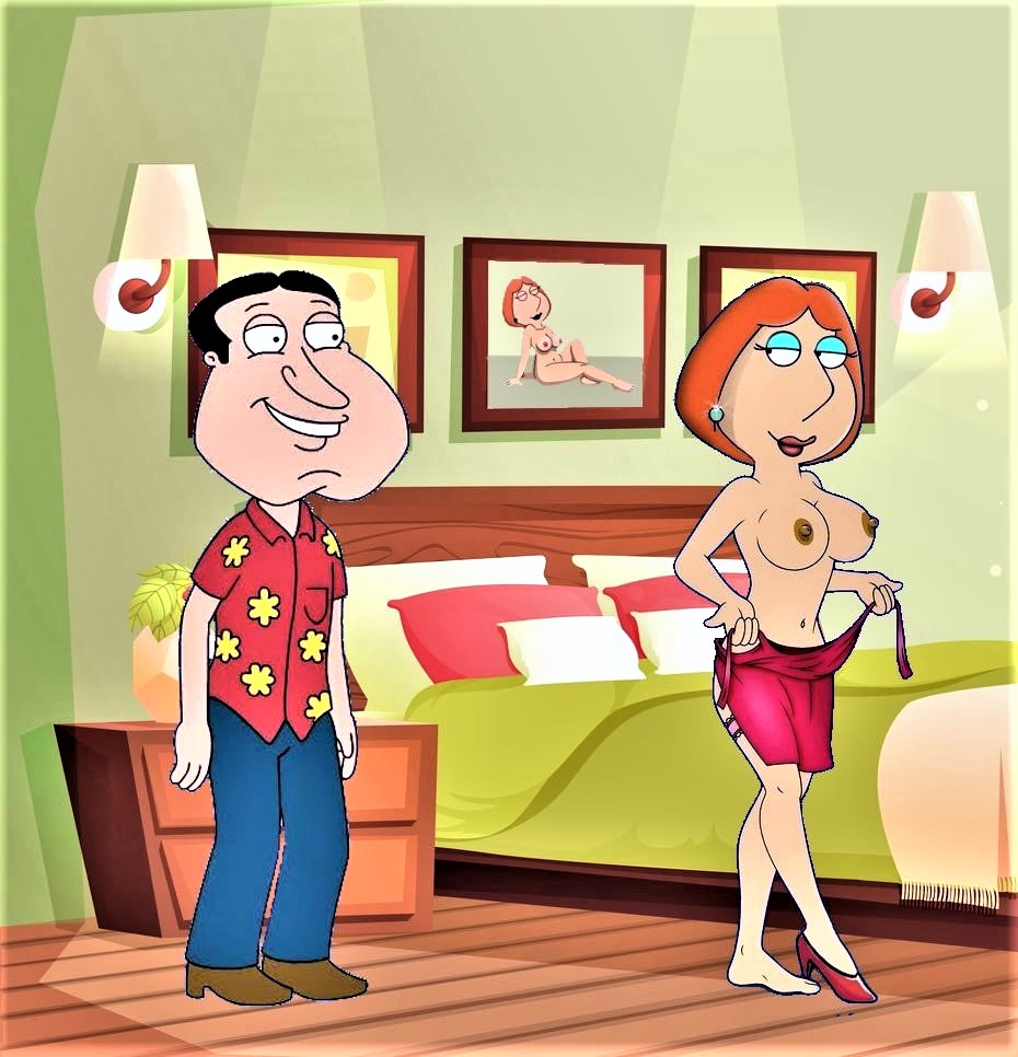 big_breasts erect_nipples family_guy glenn_quagmire lois_griffin thighs undressing