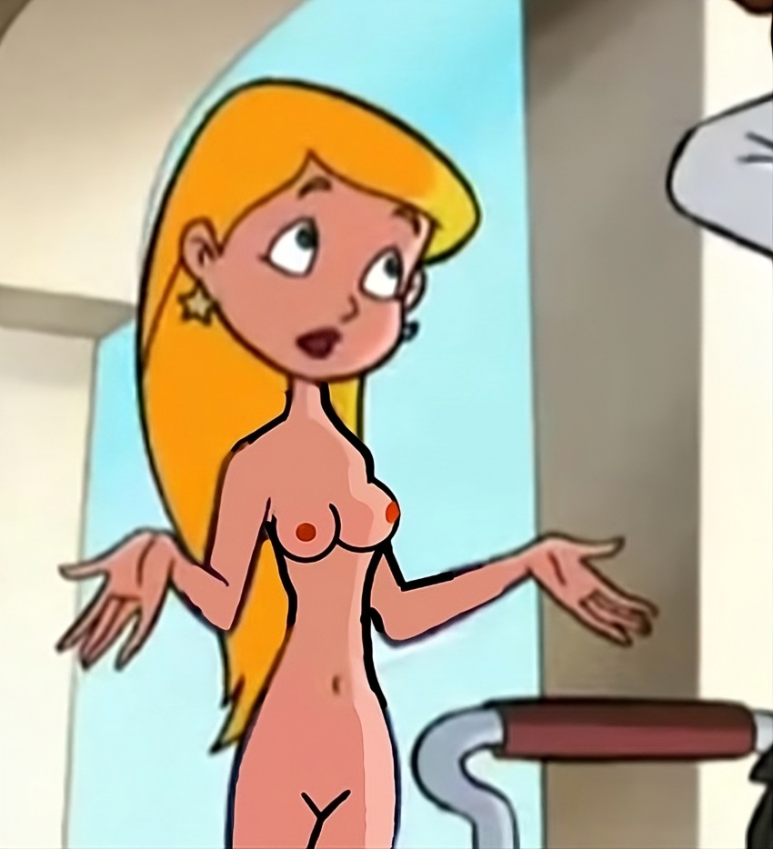 belly_button blonde_hair blue_eyes breasts nipples nude_filter sabrina:_the_animated_series sabrina_spellman vulva