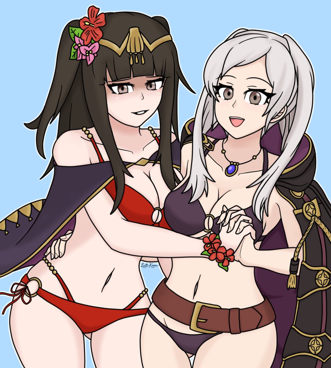 Hentai Nintendo Girls Alluring Alternate Costume Bikini Breasts Female Only Fire Emblem Fire