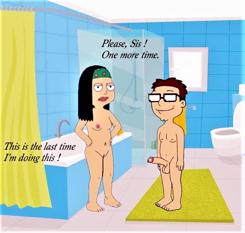 american_dad big_penis breasts erect_nipples erect_penis glasses hayley_smith nude shaved_pussy steve_smith thighs
