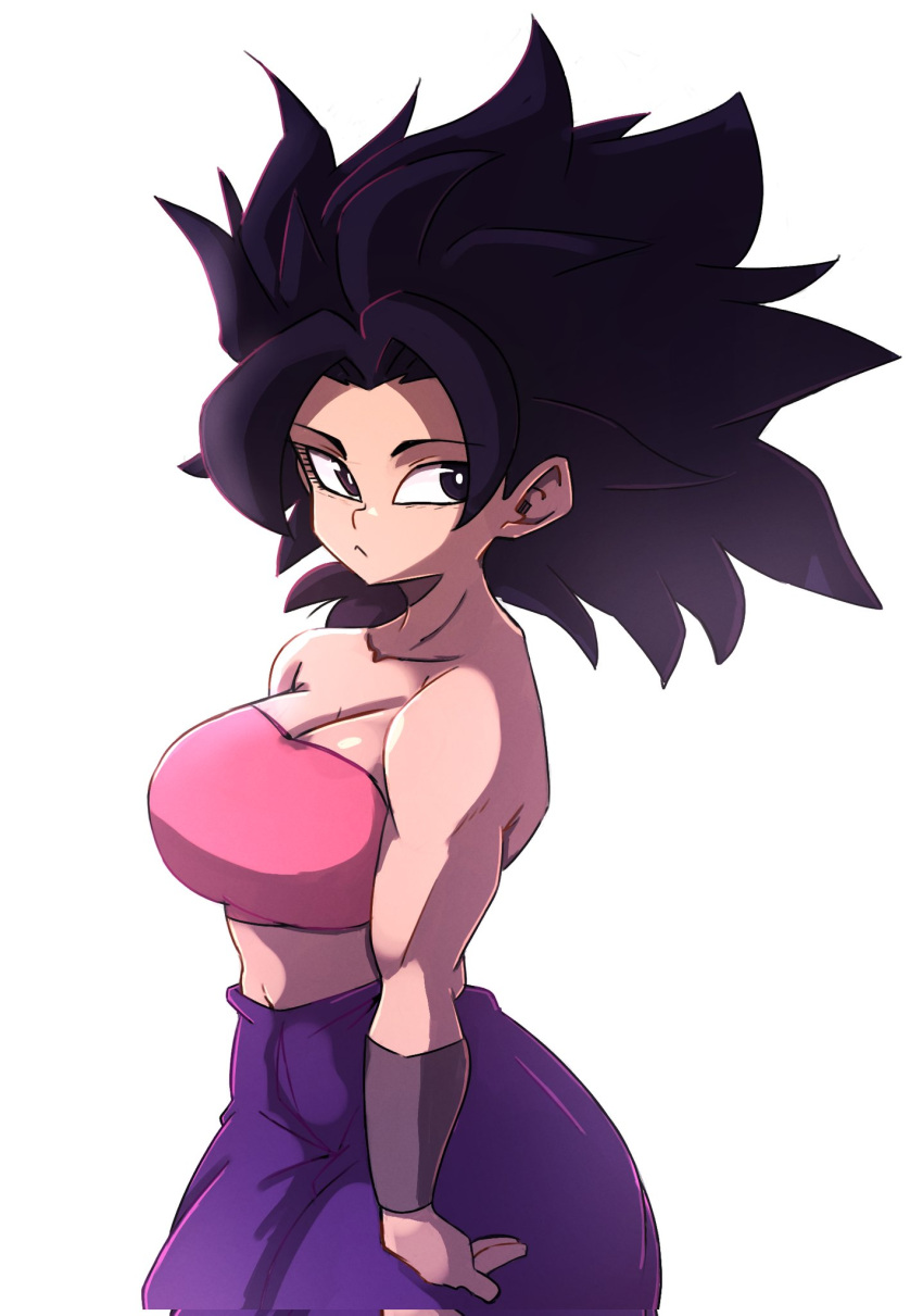 1girl 1girl attractive beautiful_female beautyful big_breasts bitch black_hair bodysuit breasts caulifla dragon_ball dragon_ball_super excited excited_for_sex exhibitionism female_focus female_pervert female_pov female_pubic_hair female_sub hooker perfect perfection pervert prostitute prostitution provocating provocative pussy sex_invitation sexually_suggestive submission