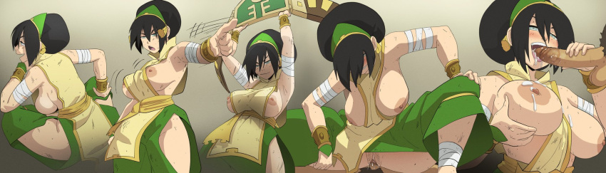 1girl 1girls 2024 after_fight aged_up alternate_breast_size avatar:_the_last_airbender avatar_legends big_breasts black_hair body_marks breast_grab breasts casual casual_exposure championship_belt clothing coolerinker cum cum_in_mouth cum_inside dirty edit exposed_breasts fellatio female_focus gonzalo_costa grabbing_own_breast green_eyes hair_over_eyes human inker_comics inkershike little_girl male nickelodeon nipples oral pale_skin partial_male penis short_hair sideboob thick_thighs thighs tomboy toph_bei_fong vaginal vaginal_penetration vaginal_sex victory_pose wardrobe_malfunction wrestling_belt young young_girl younger younger_female younger_girl