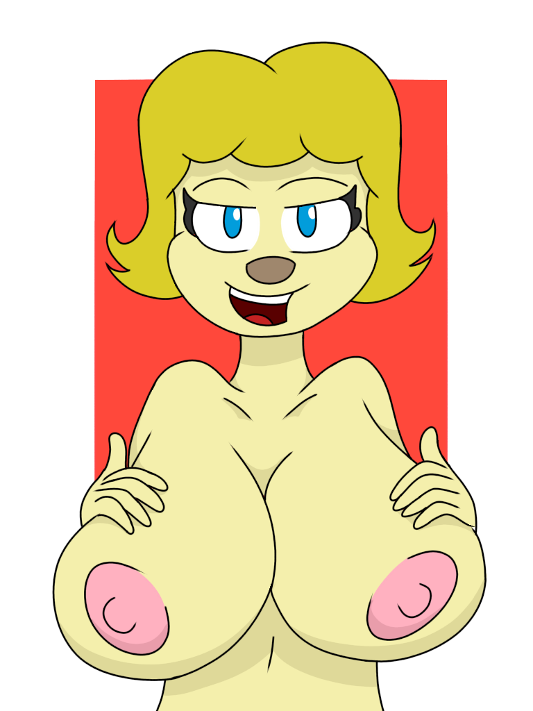 1girl 1girl 1girls big_breasts breasts female_dog female_focus female_only mama_parappa parappa_the_rapper smile um_jammer_lammy yellow_hair