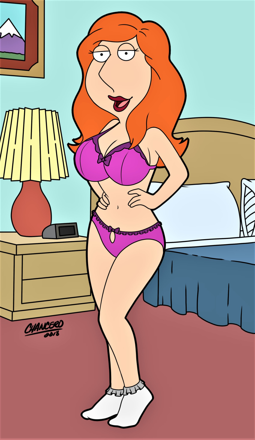 big_breasts bra family_guy lois_griffin panties thighs