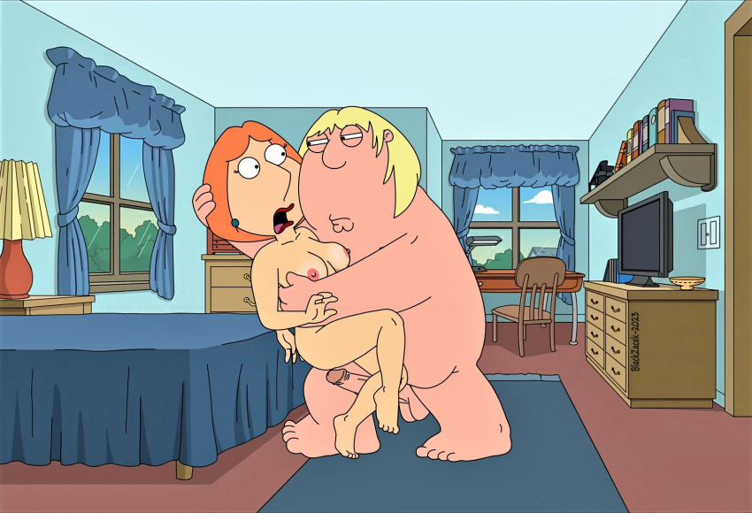 ass blackzacek breasts chris_griffin erect_nipples erect_penis family_guy huge_penis incest lois_griffin mother_&amp;_son r**e thighs
