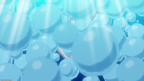 1girl air_bubbles asphyxiation bare_legs bestiality blue_eyes blush breasts brown_hair cameltoe closed_eyes covering_mouth crotch drowning fish fish_in_pussy fish_insertion frilled_swimsuit gif hand_on_mouth in_water interspecies kouroya_sutea megami-ryou_no_ryoubo-kun one-piece_swimsuit one_eye_closed pink_swimsuit pussy screencap small_breasts sunrays twin_tails underwater zoophilia