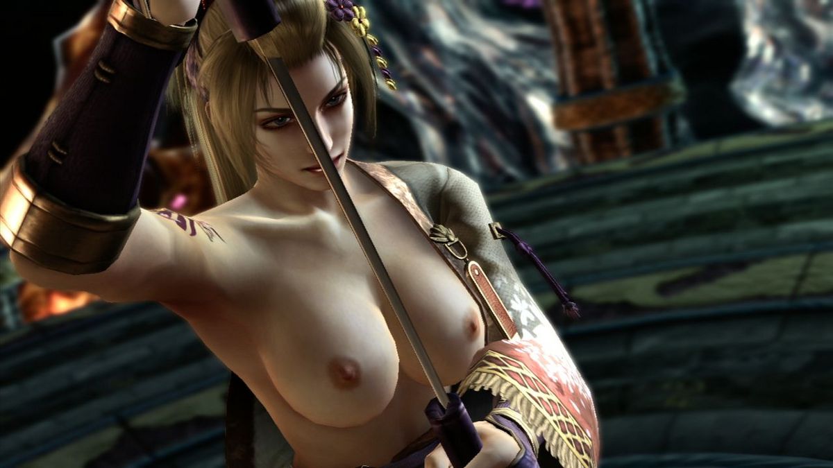 1girl 3d bandai_namco blonde_hair breasts edit mod namco_bandai nipples project_soul setsuka soul_calibur soul_calibur_ii soul_calibur_iii soul_calibur_iv soul_calibur_v soul_calibur_vi topless