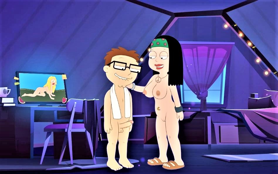 american_dad big_breasts big_penis brother_and_sister erect_nipples erect_penis glasses hayley_smith incest nude shaved_pussy steve_smith thighs