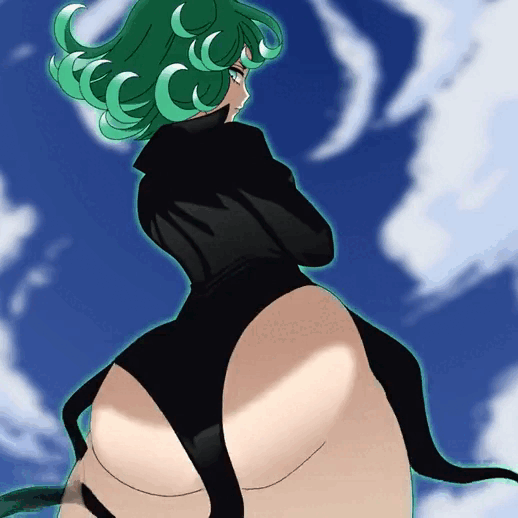 1girl animated animated_gif ass big_ass black_clothing black_dress bouncing_ass bubble_butt clothed clothing divine_wine dress gif green_eyes green_hair huge_ass light-skinned_female light_skin loop matching_hair/eyes no_panties one-punch_man pussy rear_view seamless_loop sexy sexy_ass sexy_body short_hair tatsumaki tatsumaki_(one-punch_man) thicc thick thick_ass thick_thighs thighs vampiranhya_(artist) wavy_hair