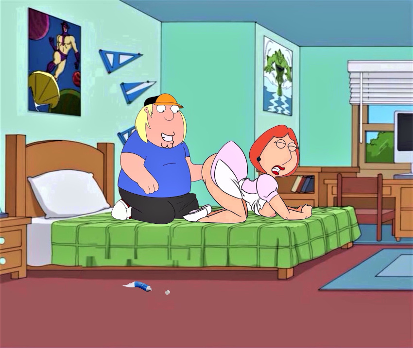 ass breasts chris_griffin erect_nipples family_guy fisting incest lois_griffin mother_&amp;_son no_panties thighs