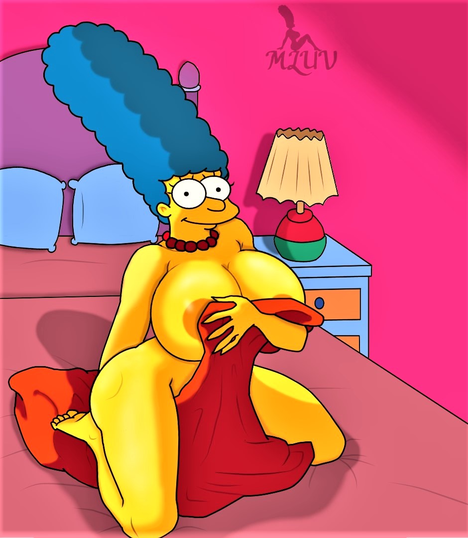 ass huge_breasts large_areolae marge_simpson the_simpsons thighs