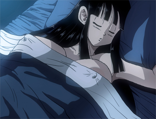 1girl angry_face anime anime_milf big_breasts black_eyes black_hair breasts chichi dragon_ball dragon_ball_z female_focus high_res huge_breasts human milk_(dragonball_z) naughty_turtle patreon patreon_paid patreon_reward sleeping solo_female topless_(female)