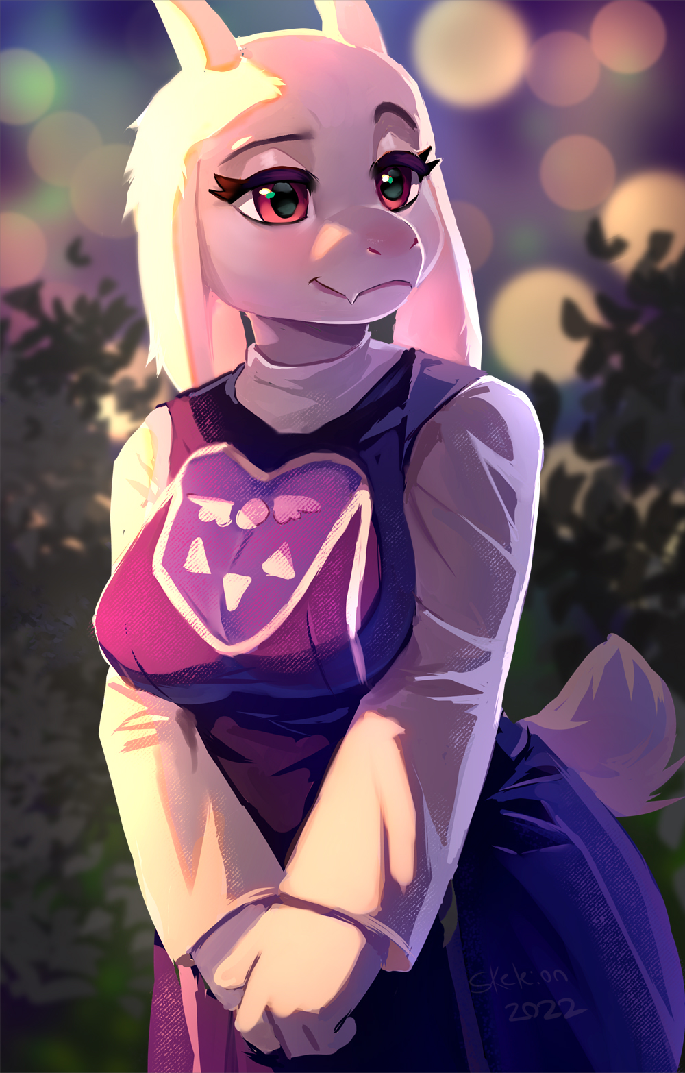 1girl anthro anthro_only big_breasts boss_monster breasts caprine female female_only furry furry_female furry_only goat monster monster_girl no_humans sfw skeleion solo solo_anthro solo_female solo_focus toriel undertale undertale_(series)