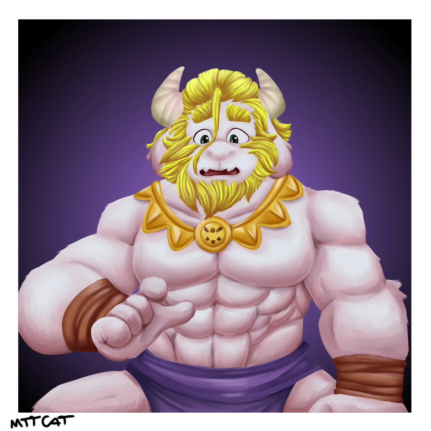 1:1 1:1_aspect_ratio abs anthro anthro_only artist_name artist_signature asgore_dreemurr boss_monster caprine furry furry_male furry_only goat hi_res high_res highres horns male male_anthro male_only maxthecat monster muscular muscular_male simple_background solo_anthro solo_male surprised surprised_expression topless topless_male undertale undertale_(series) white_fur