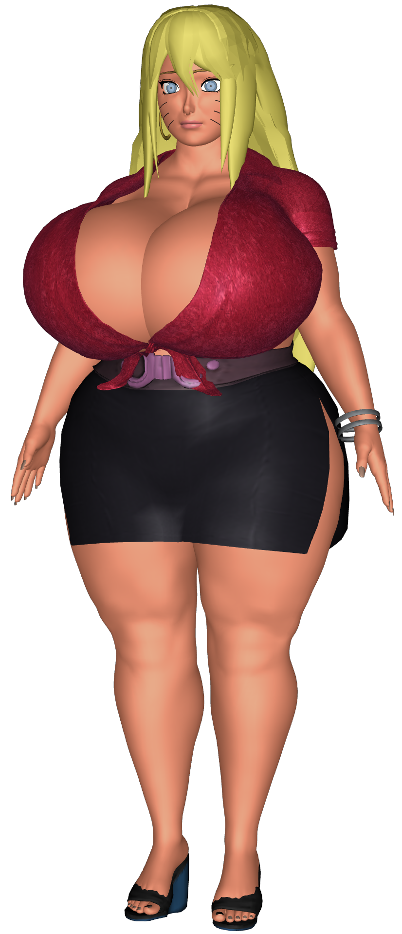 3d blonde_hair blue_eyes boruko boruto:_naruto_next_generations earrings genderswap genderswap_(mtf) gigantic_ass gigantic_breasts hourglass_figure rule_63 saturnxart