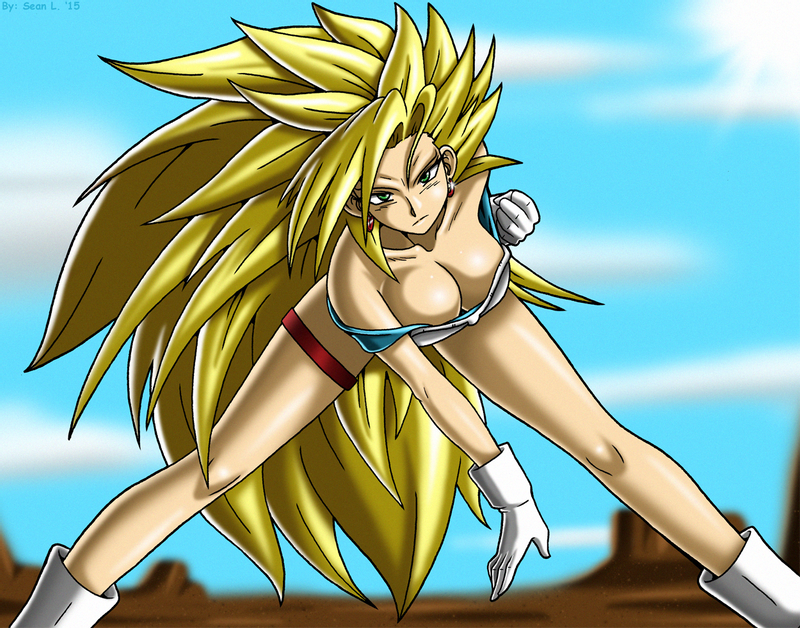 1girl 1girl 1girls 2015 big_breasts blonde_hair breasts cleavage dragon_ball dragon_ball_xenoverse female_focus female_only focus gloves green_eyes leaning_forward light-skinned_female light_skin long_hair looking_at_viewer melneice red_earrings saiyan shiny shiny_breasts shiny_skin sky_background solo_female solo_focus spiky_hair sseanboy23 super_saiyan super_saiyan_3 thick_thighs thighs