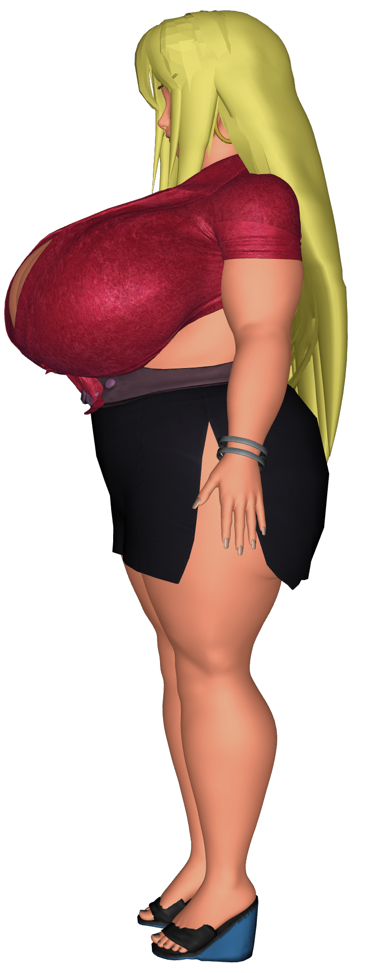 3d blonde_hair blue_eyes boruko boruto:_naruto_next_generations earrings genderswap genderswap_(mtf) gigantic_ass gigantic_breasts hourglass_figure rule_63 saturnxart