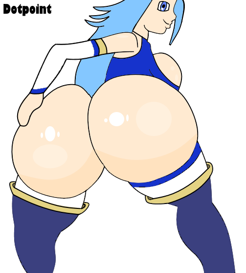aqua_(konosuba) ass big_ass blue_eyes blue_hair bubble_ass bubble_butt dat_ass dotpoint huge_ass konosuba! light_blue_hair oil perfect_ass sexy stockings