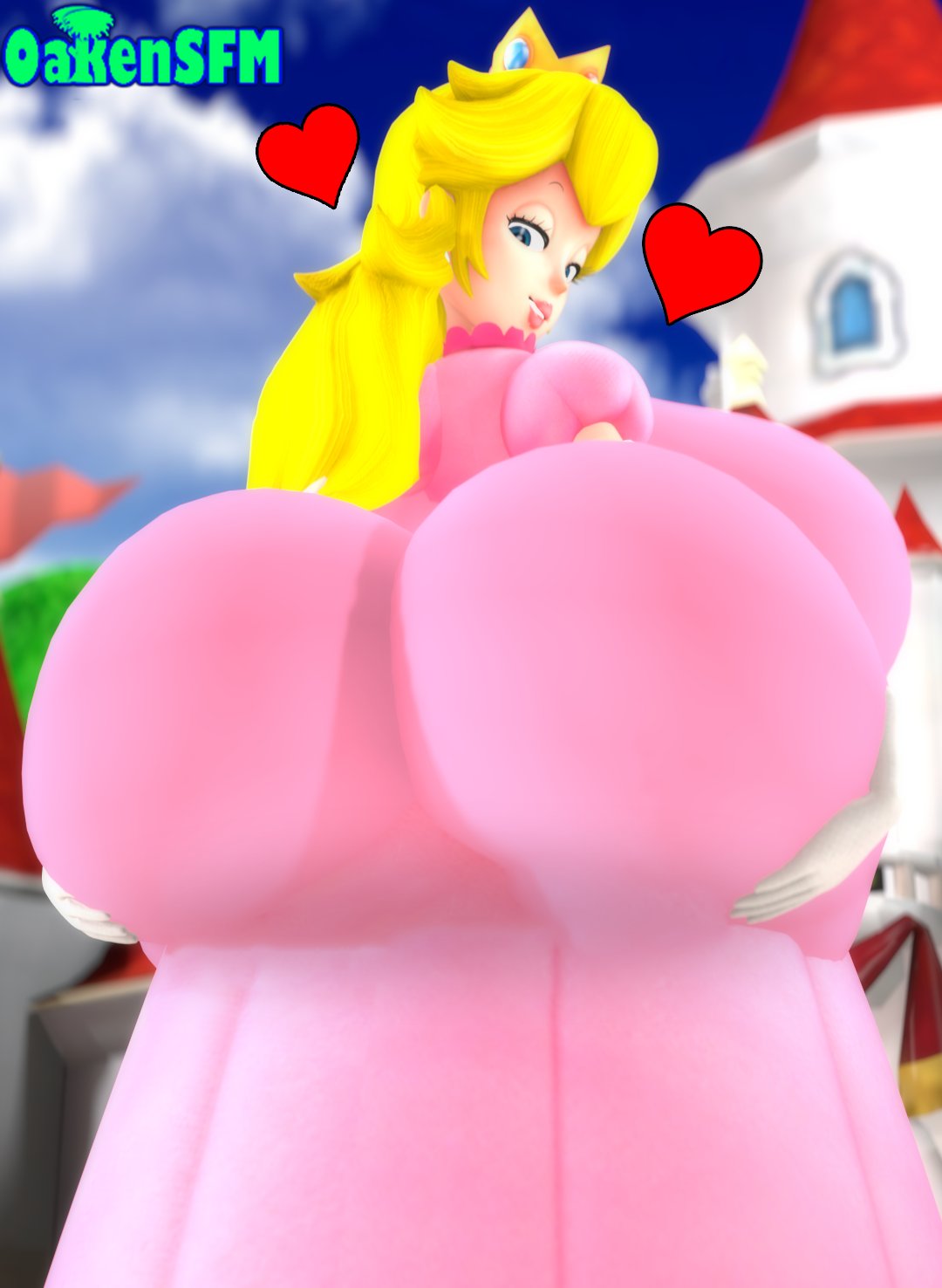 1girl 3d 3d_(artwork) ass_bigger_than_head ass_focus big_ass big_breasts big_breasts breasts_bigger_than_head bubble_ass bubble_butt clothed curvaceous female_only full_of_gas full_of_milk holding_ass holding_own_ass huge_ass huge_breasts hyper_ass hyper_breasts insanely_hot large_ass mario_(series) naughty_face nintendo oakensfm princess_peach seductive seductive_look seductive_smile sexy sexy_ass sexy_body sexy_breasts sexy_eyes sexy_smile showing_ass smelly_ass thick_ass voluptuous wide_hips