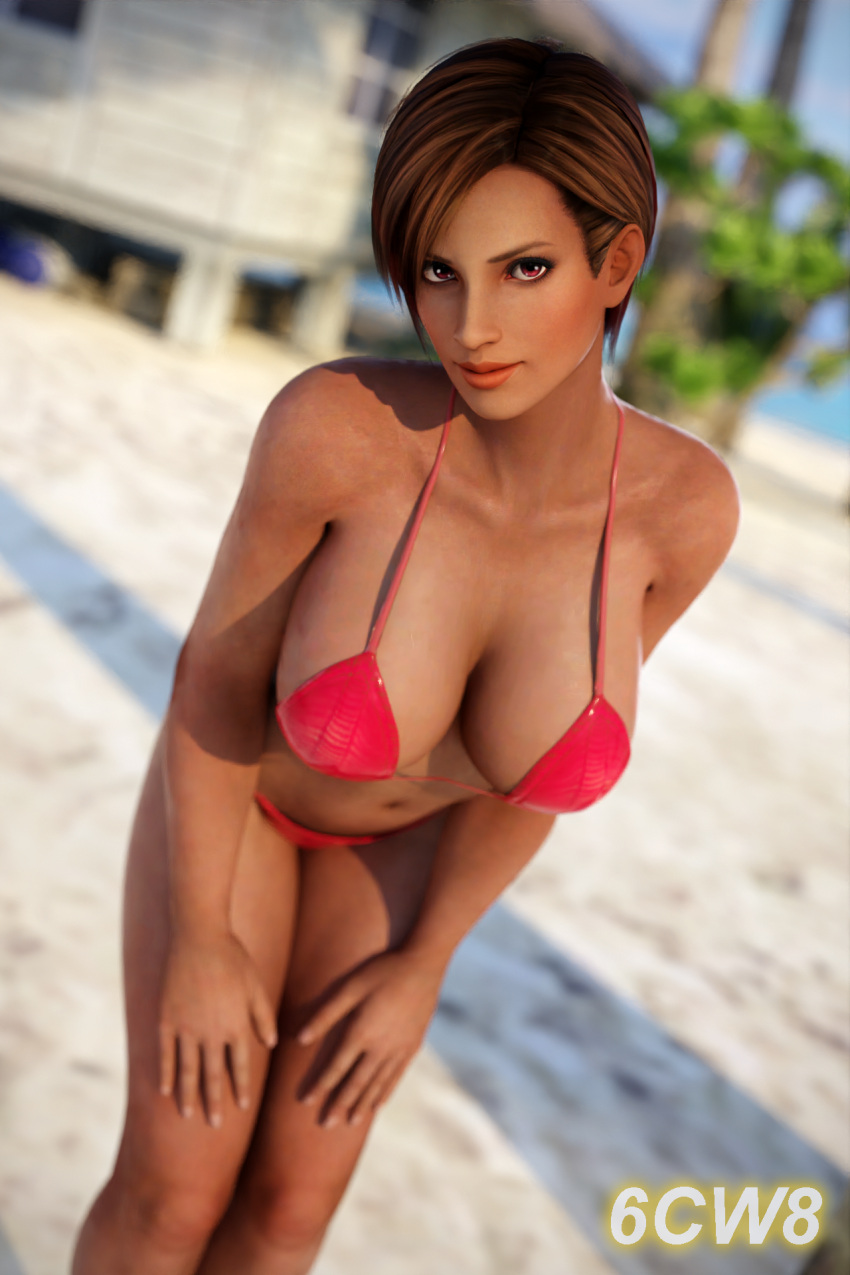 1girl 6cw8 alluring big_breasts bikini cleavage dead_or_alive dead_or_alive_2 dead_or_alive_3 dead_or_alive_4 dead_or_alive_5 dead_or_alive_6 dead_or_alive_xtreme dead_or_alive_xtreme_2 dead_or_alive_xtreme_3_fortune dead_or_alive_xtreme_beach_volleyball dead_or_alive_xtreme_venus_vacation lisa_hamilton posing short_hair tecmo