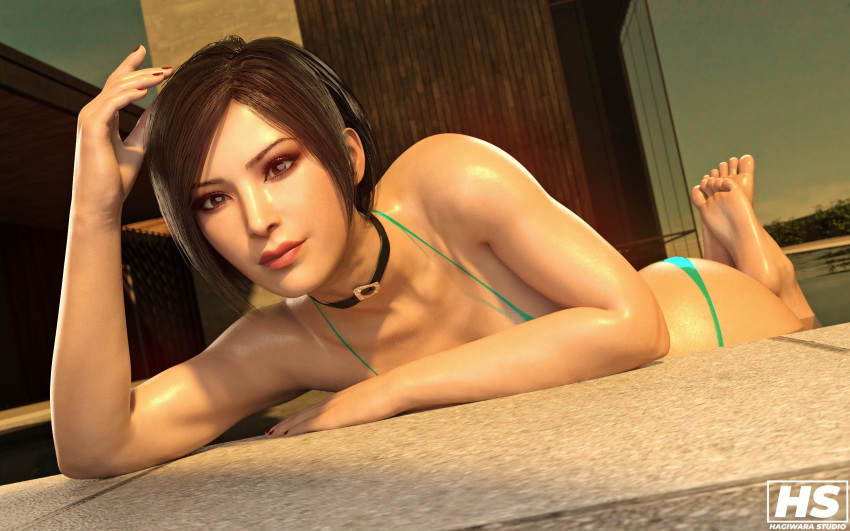 1girl 1girl 1girls 3d ada_wong ada_wong_(adriana) alluring asian asian_female ass assignment_ada big_ass big_breasts big_breasts big_breasts bikini black_hair breasts brown_eyes capcom cleavage female_focus female_only hagiwara_studio hot hourglass_figure looking_at_viewer pose posing resident_evil resident_evil_2 resident_evil_2_remake resident_evil_4 resident_evil_4_(remake) resident_evil_4_remake resident_evil_6 separate_ways short_hair swimsuit tagme thick_thighs wide_hips