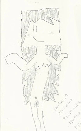 black_and_white blush breasts bush leylay_warhah pencil_drawing showing_off the_diamondpixel_comics traditional_media_(artwork)