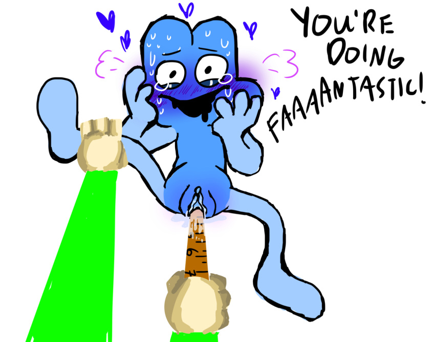 &lt;3 1boy1girl algebralien baldi's_basics_in_education_and_learning baldis_basics battle_for_dream_island bfb bfdi blush bodily_fluids colored crying cum cum_in_pussy female/male four_(bfdi) heart leaking leaking_cum looking_at_viewer numberfuckersinc object_shows pussy pussy_juice ruler sweat tears text vaginal vaginal_penetration white_background