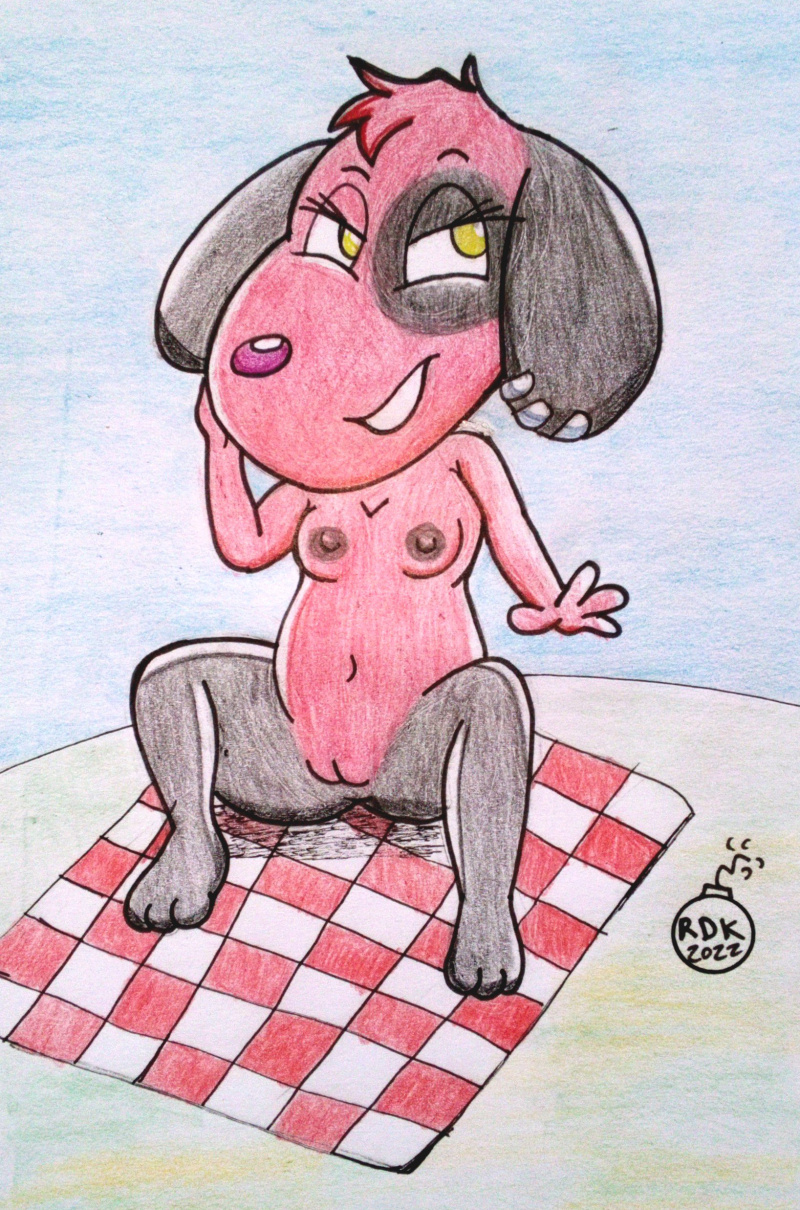 1girl 1girl animal_crossing animal_crossing_new_horizons canine cherry_(animal_crossing) nude pussy rdk